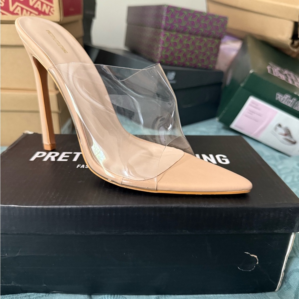 Clear Nude Heels